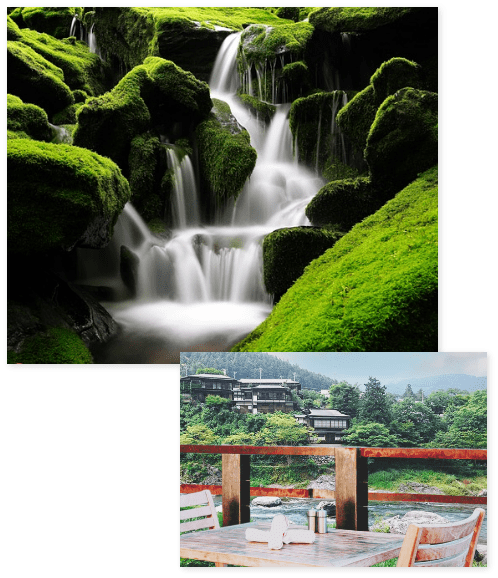 御岳の四季と調和した至福のカフェ